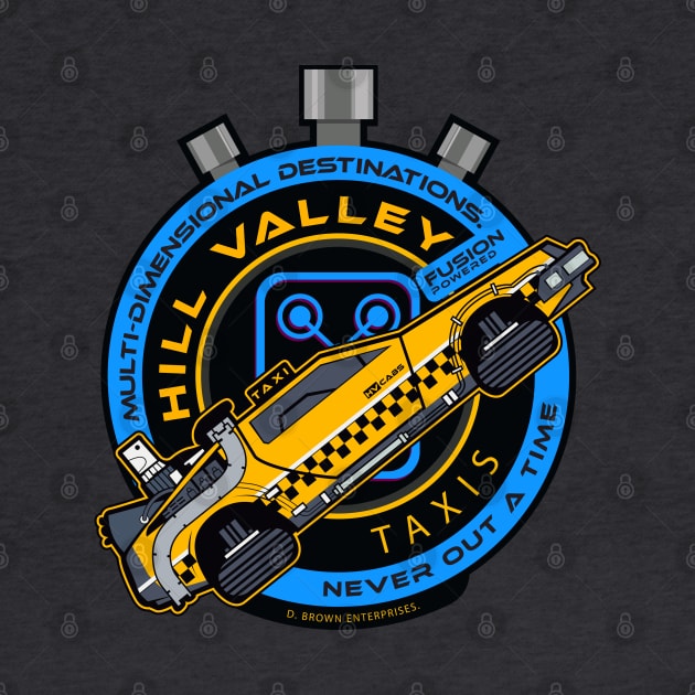 Hill Valley Taxi Company by DeepDiveThreads